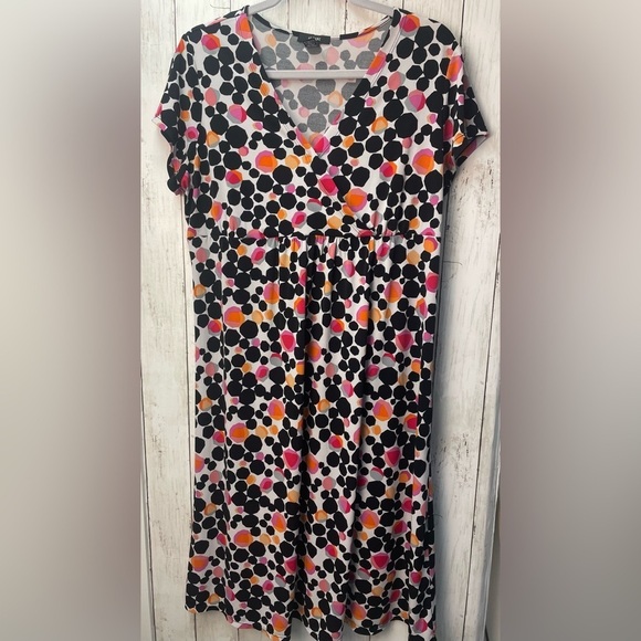 Alfani Colorful Polka Dot Dress size XL - Picture 2 of 10
